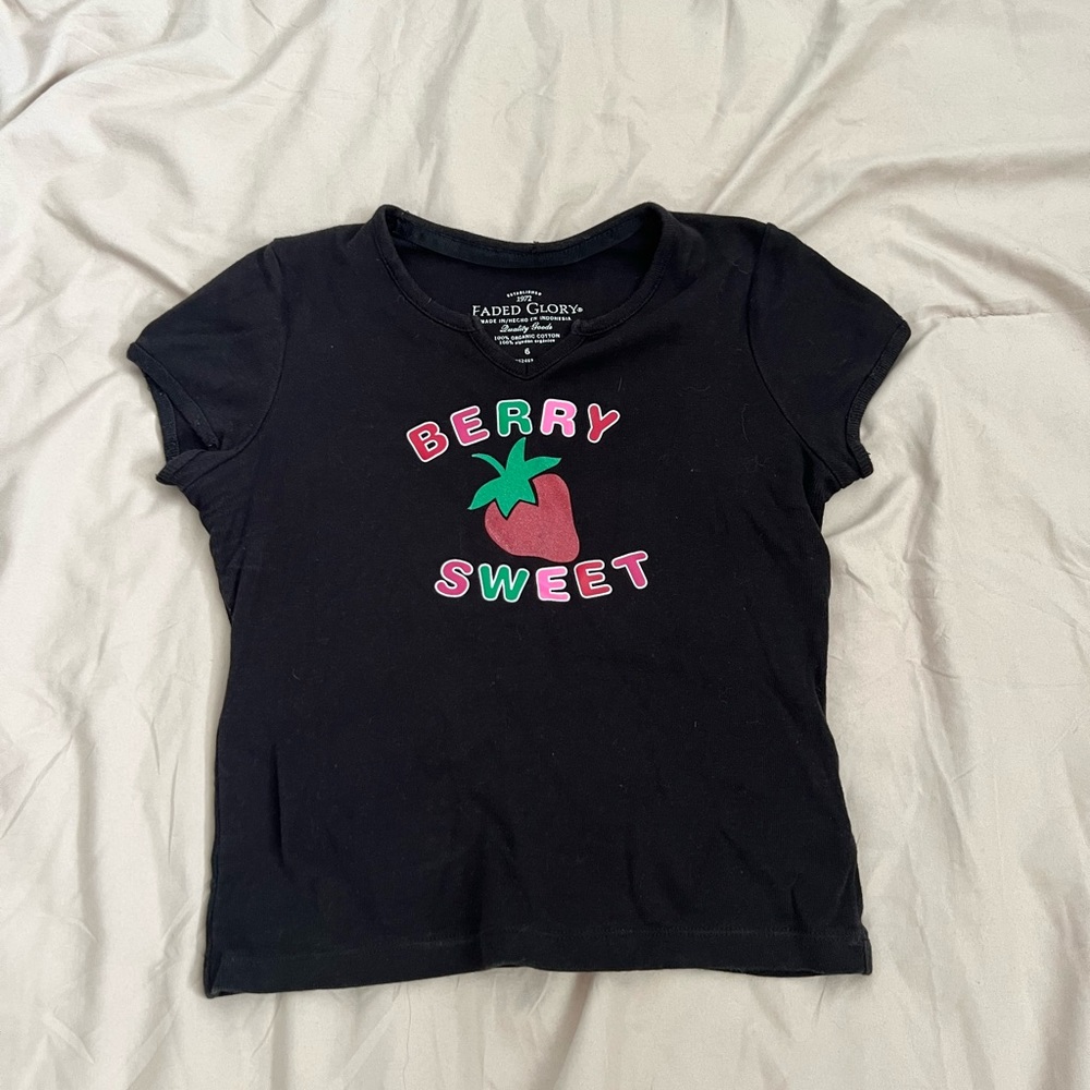 Y2K Faded Glory Berry Sweet Tee
